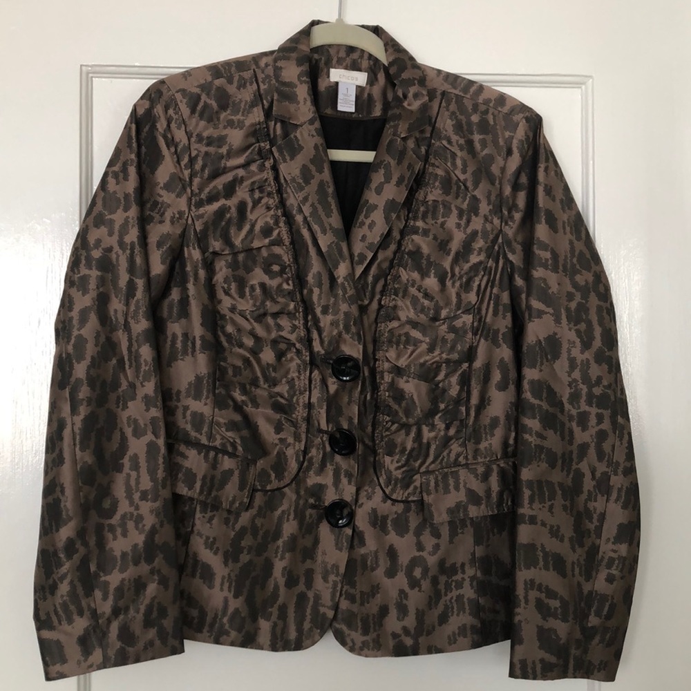 Chico’s Leopard Blazer - Size 1